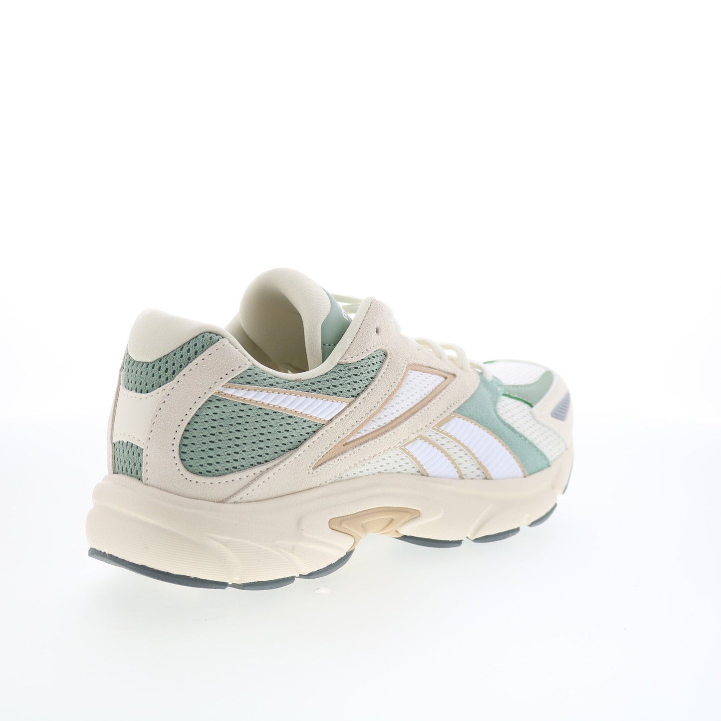 Reebok Road Prime Mens Beige Mesh Lace Up Lifestyle Sneakers Shoes