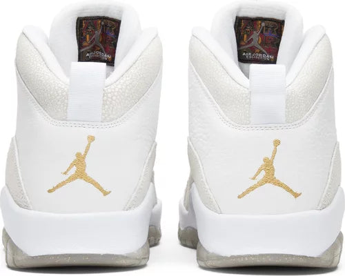 Nike Mens OVO x Air Jordan 10 Retro Sneakers - 'White'