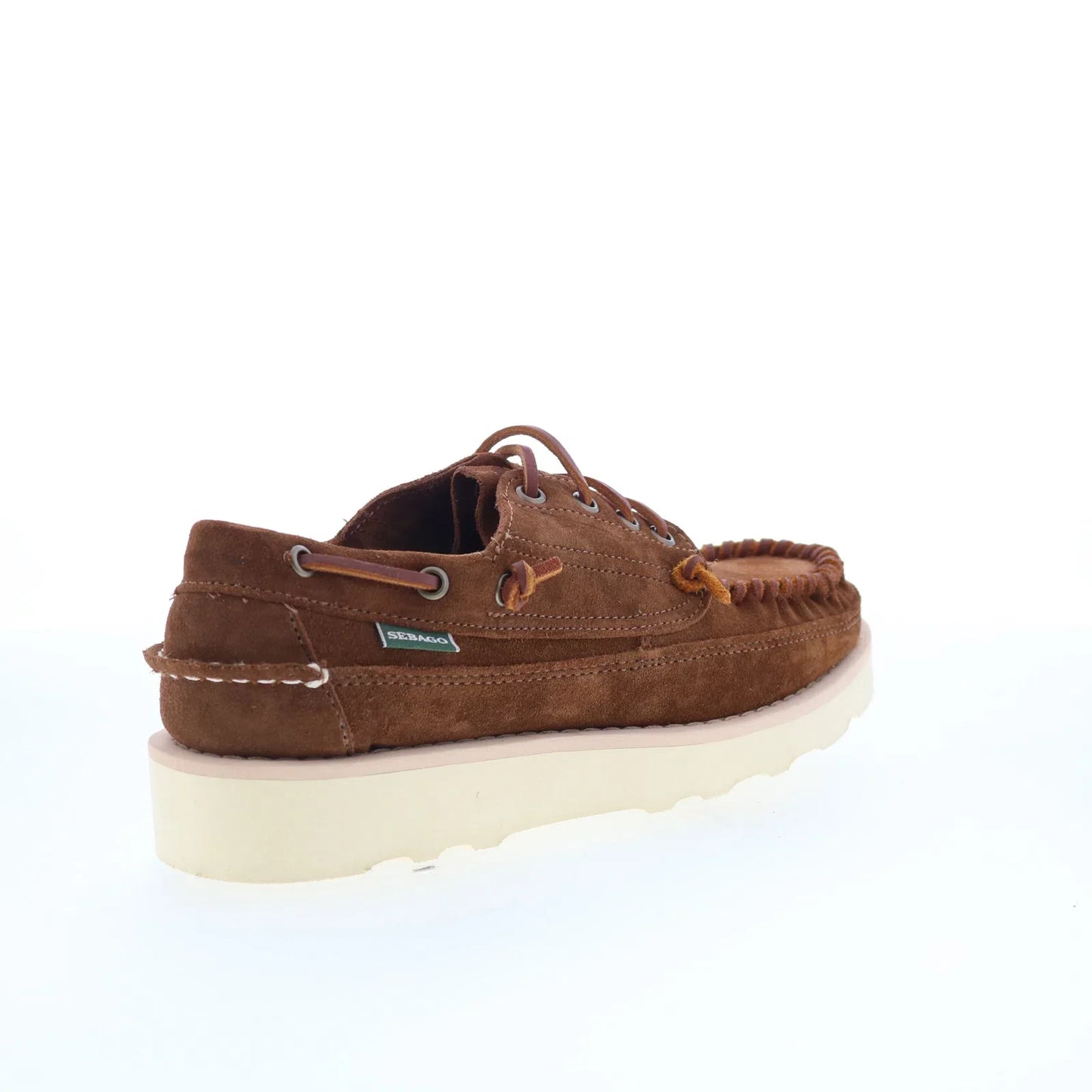 Sebago Keuka 70015R0-A7D Mens Brown Suede Loafers & Slip Ons Boat Shoes