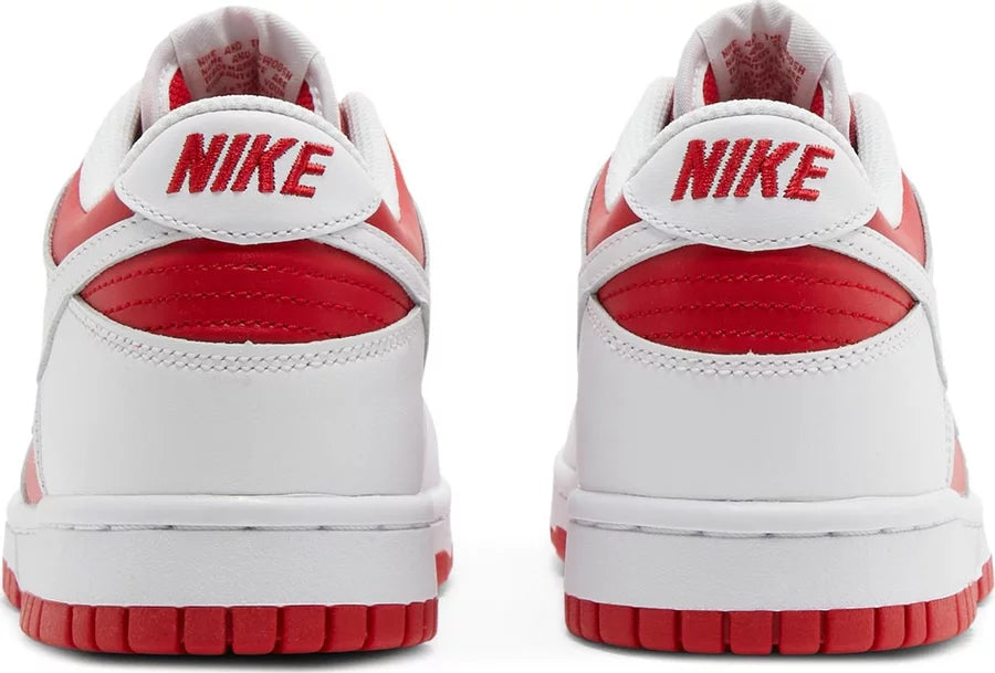 Nike Grade School Womens Dunk Low Sneakers - 'Championship Red'