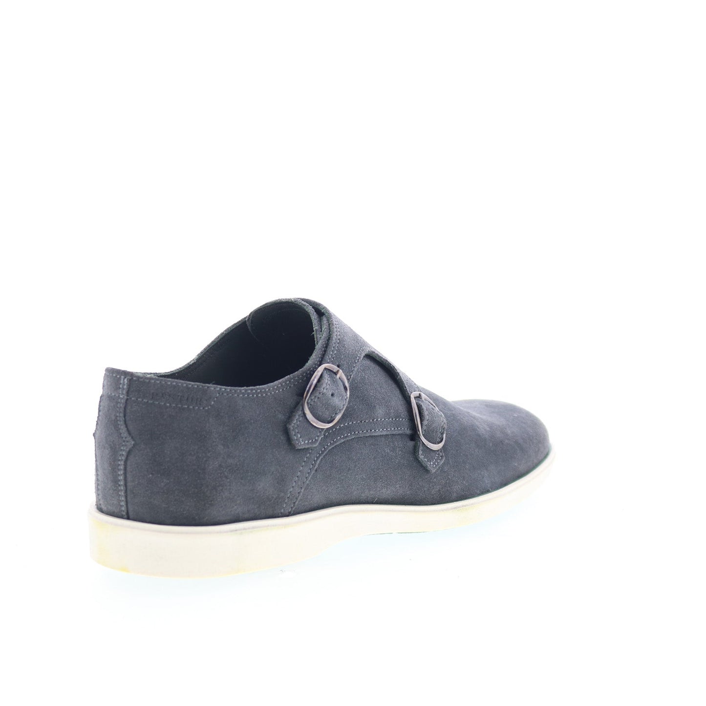 Pastori by Di Bianco Double Monk Mens Gray Loafers & Slip Ons Casual Shoes