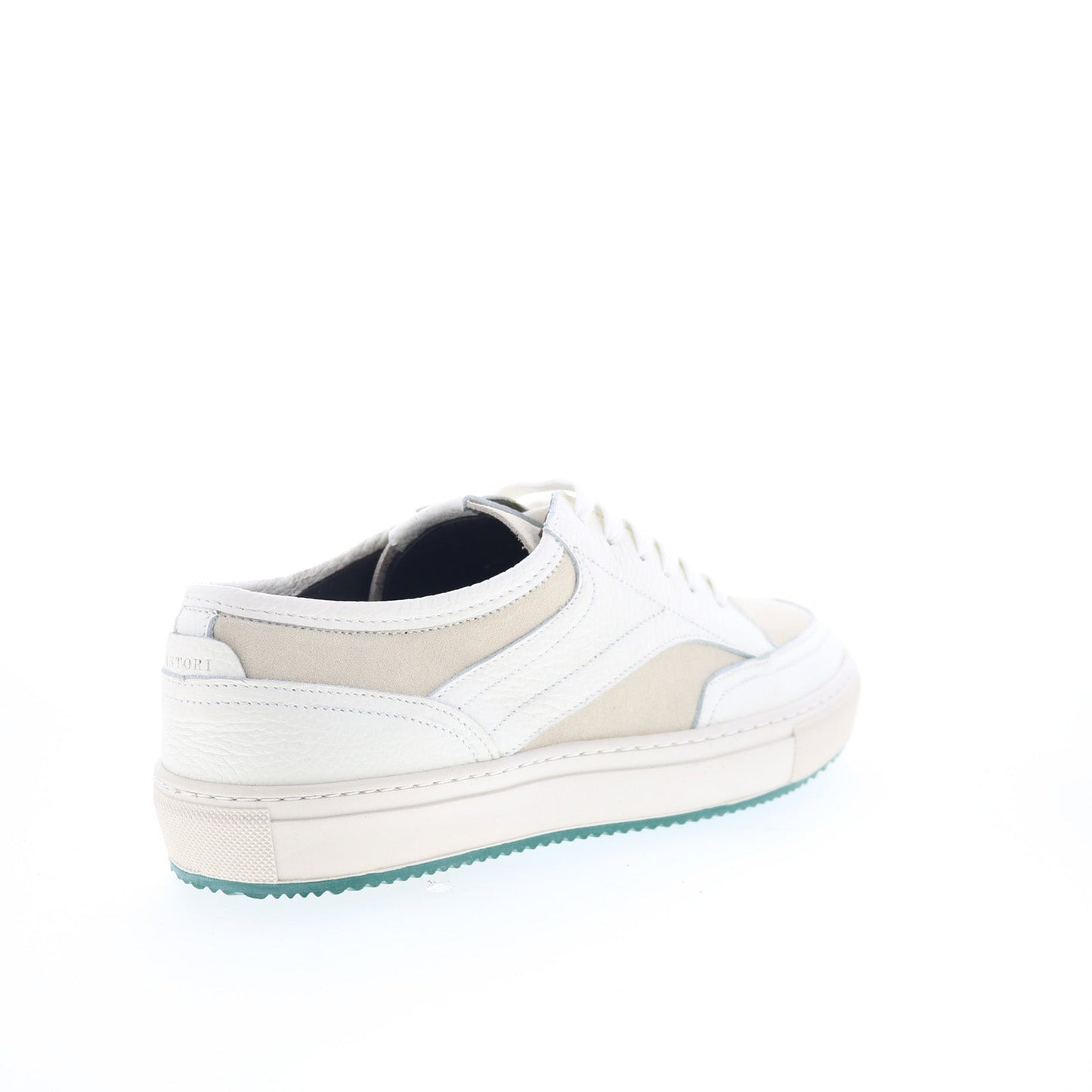 Pastori by Di Bianco Otho Mens White Leather Lifestyle Sneakers Shoes