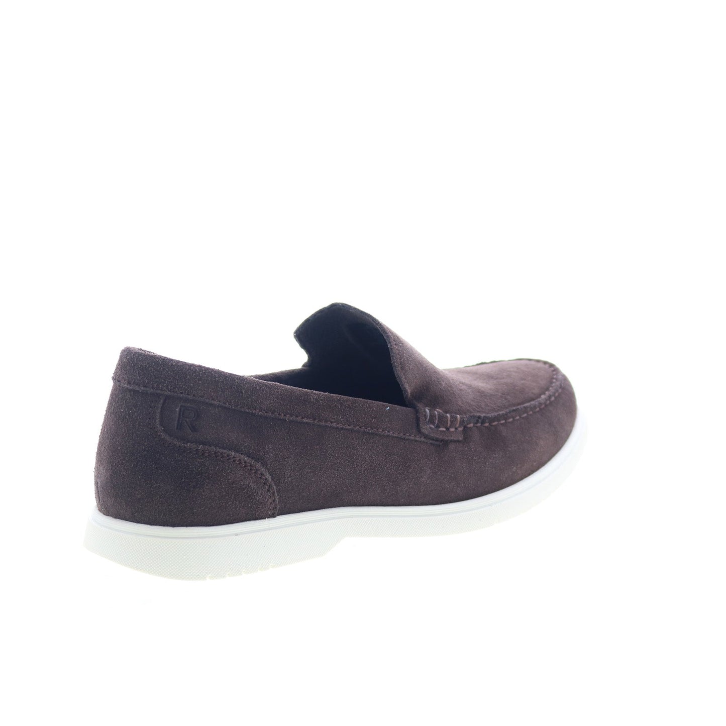 Rockport Jensen RMJENSEN Mens Brown Suede Loafers & Slip Ons Casual Shoes