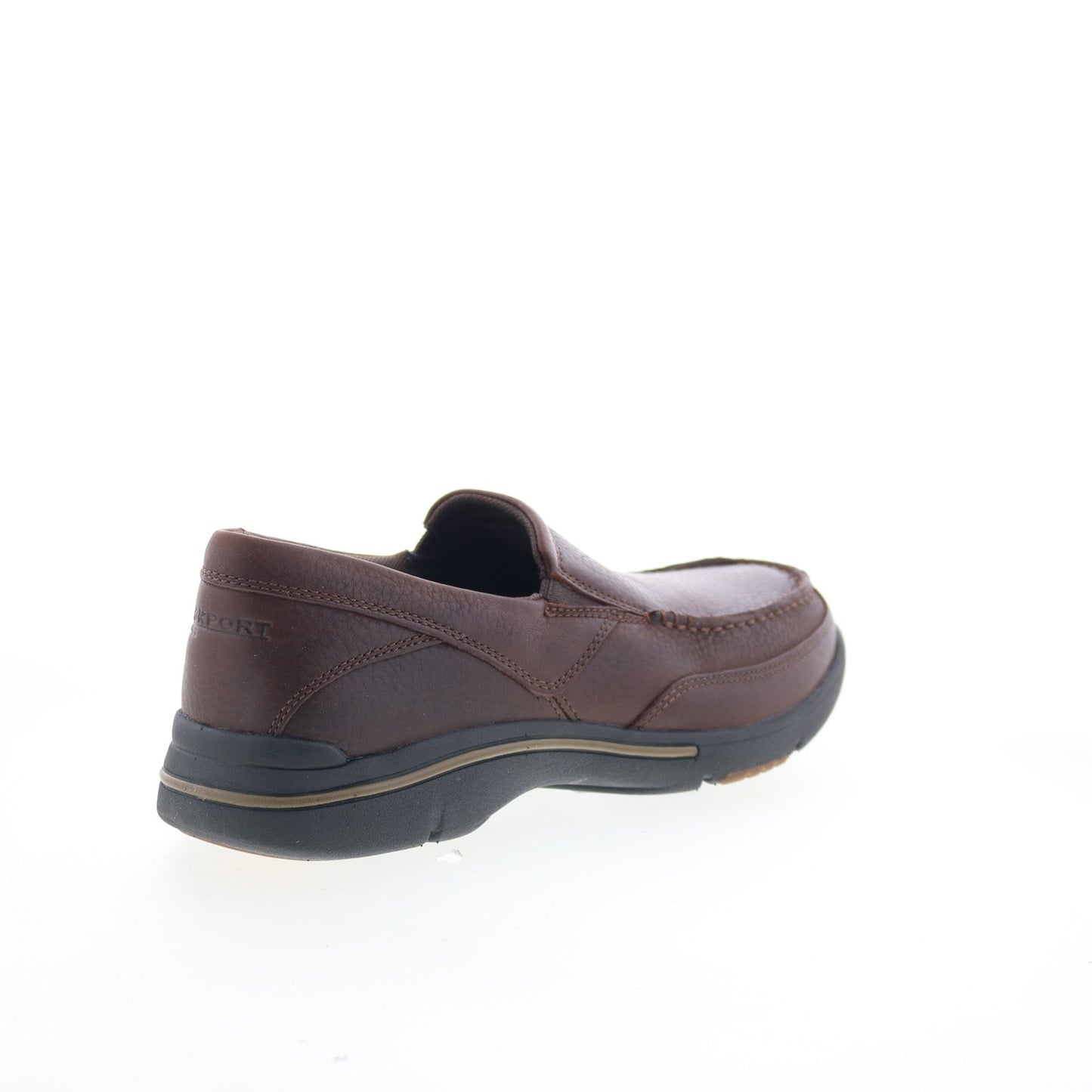 Rockport Eberdon K71229 Mens Brown Leather Loafers & Slip Ons Casual Shoes