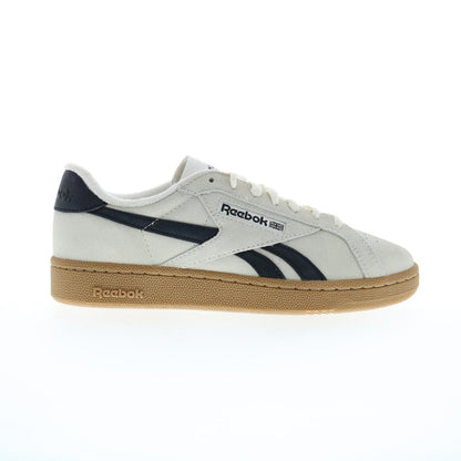 Reebok Club C Grounds UK Mens Beige Suede Lace Up Lifestyle Sneakers Shoes