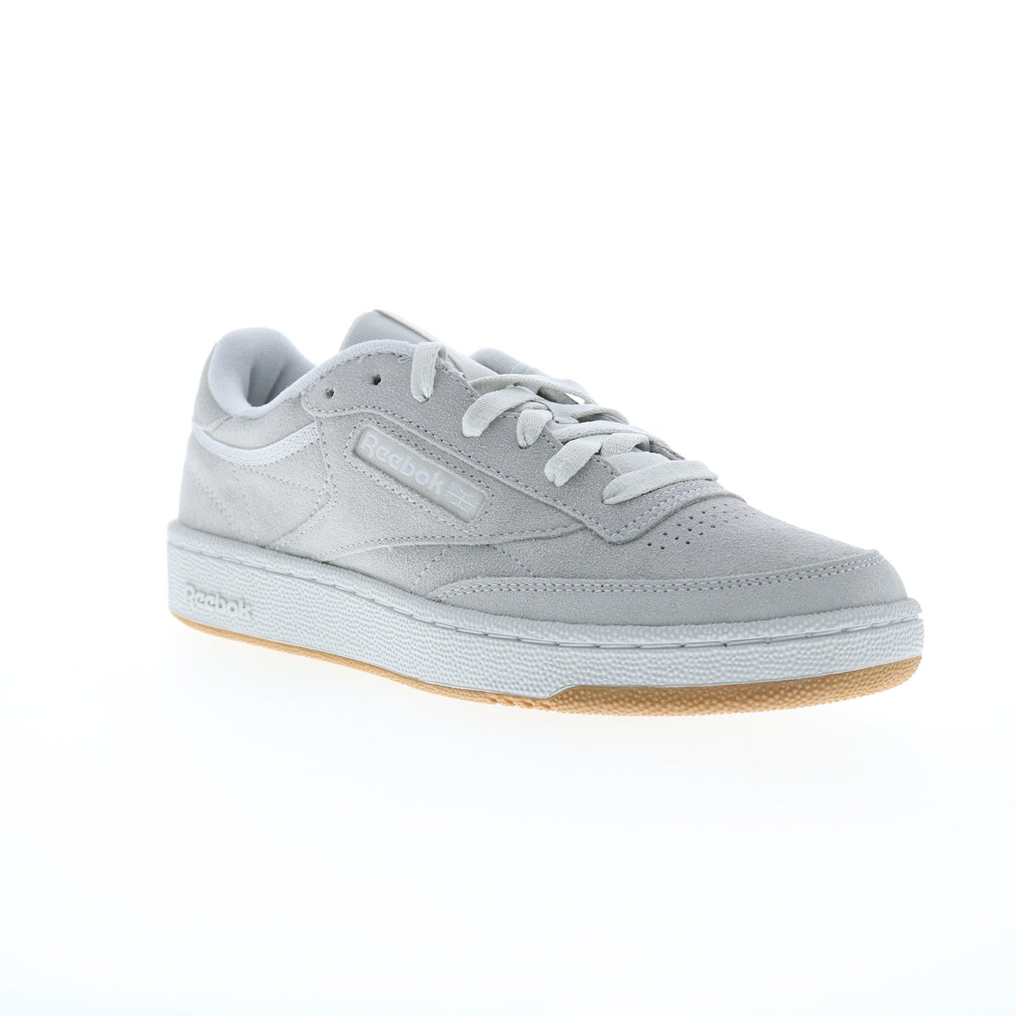 Reebok Club C 85 Mens Gray Suede Lace Up Lifestyle Sneakers Shoes