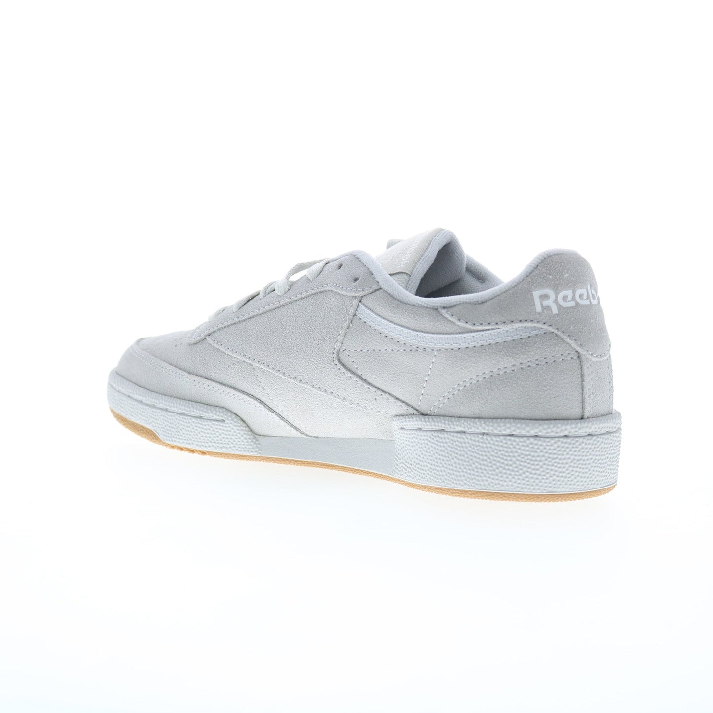 Reebok Club C 85 Mens Gray Suede Lace Up Lifestyle Sneakers Shoes