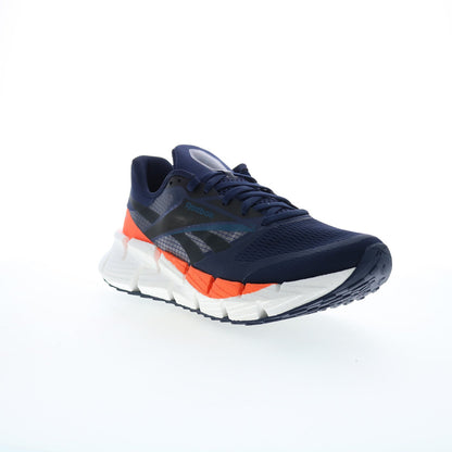 Reebok Floatzig 1 Mens Blue Canvas Lace Up Athletic Running Shoes
