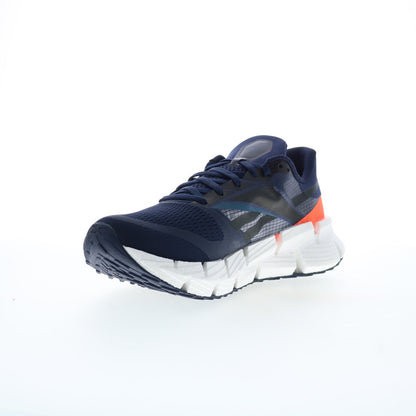 Reebok Floatzig 1 Mens Blue Canvas Lace Up Athletic Running Shoes