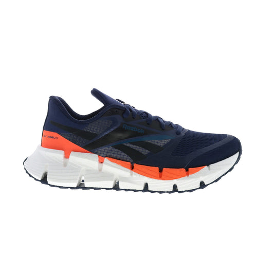 Reebok Floatzig 1 Mens Blue Canvas Lace Up Athletic Running Shoes