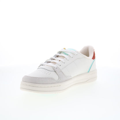 Reebok Phase Court Mens White Leather Lace Up Lifestyle Sneakers Shoes