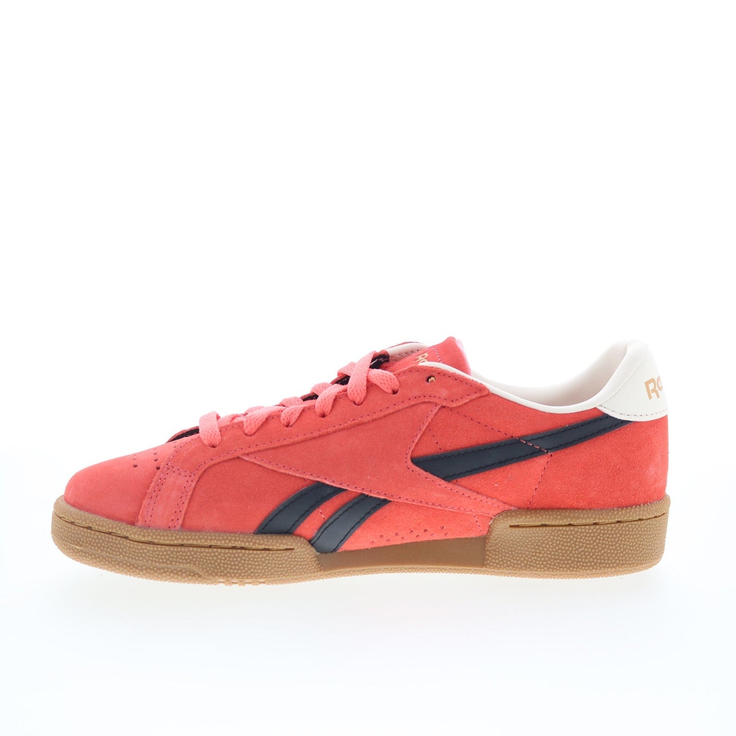 Reebok Club C Grounds UK Mens Pink Suede Lace Up Lifestyle Sneakers Shoes