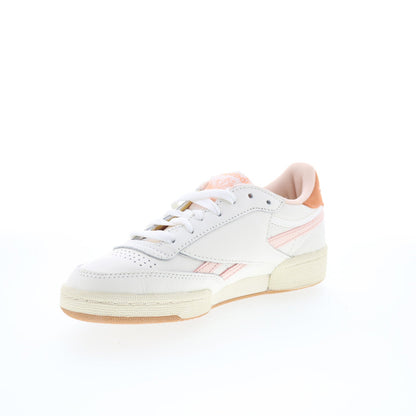 Reebok Club C Revenge Vintage Womens White Leather Lifestyle Sneakers Shoes