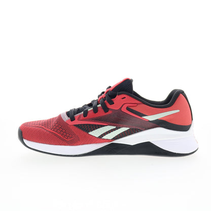 Reebok Nano X4 Mens Red Mesh Lace Up Cross Training Athletic Shoes
