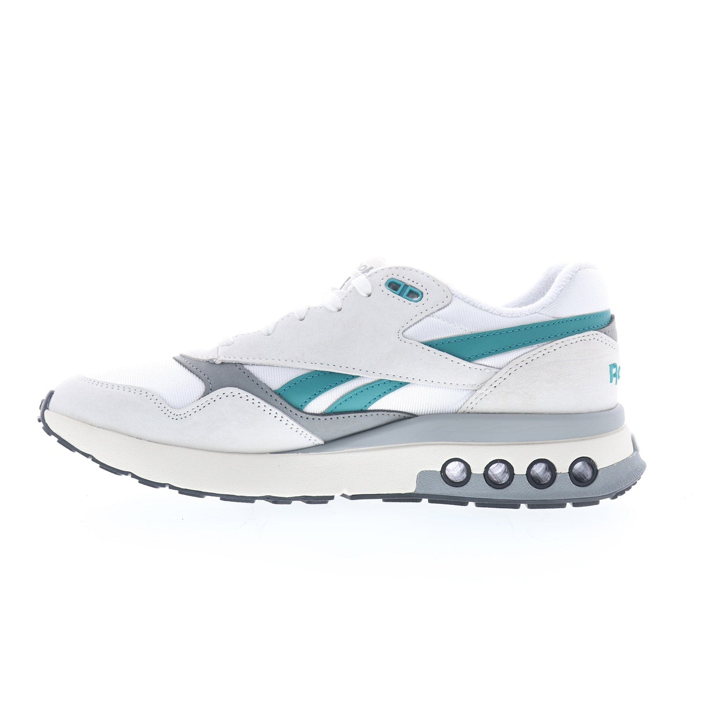 Reebok ERS World Mens White Suede Lace Up Lifestyle Sneakers Shoes