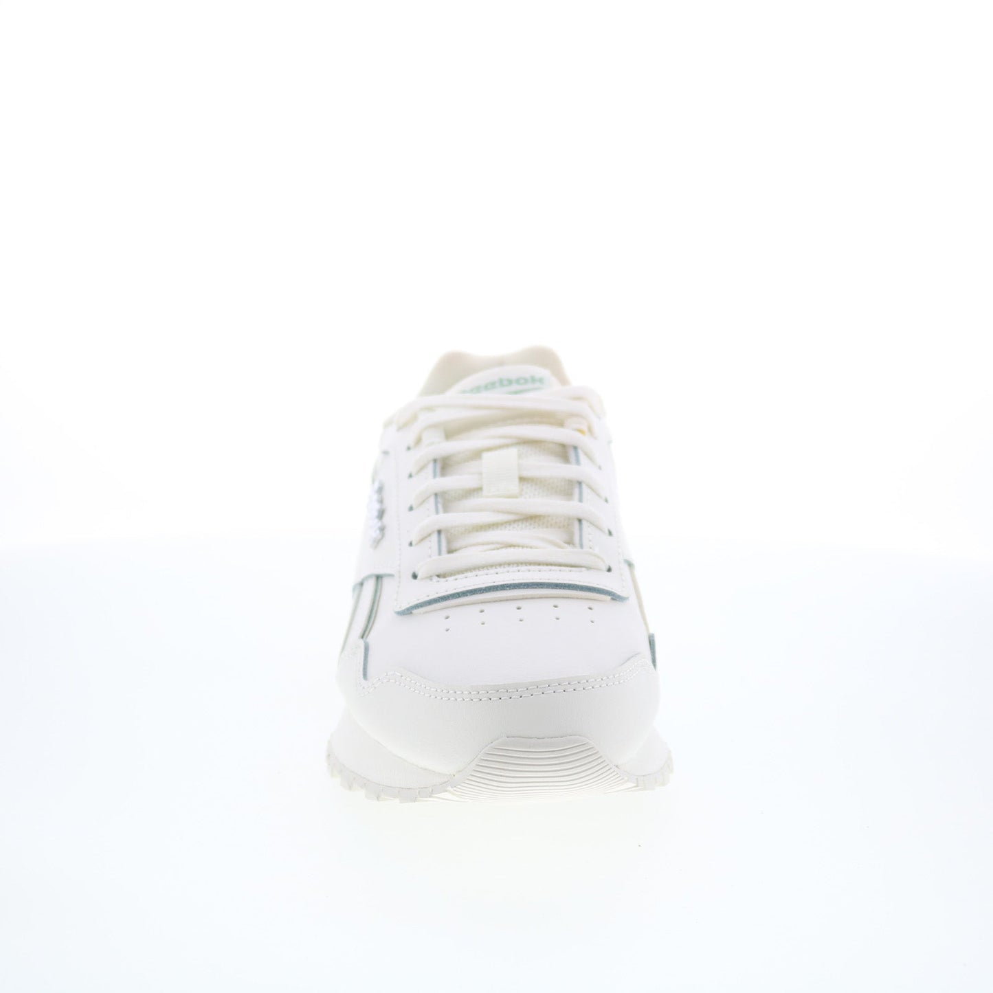 Reebok Glide Womens Beige Leather Lace Up Lifestyle Sneakers Shoes