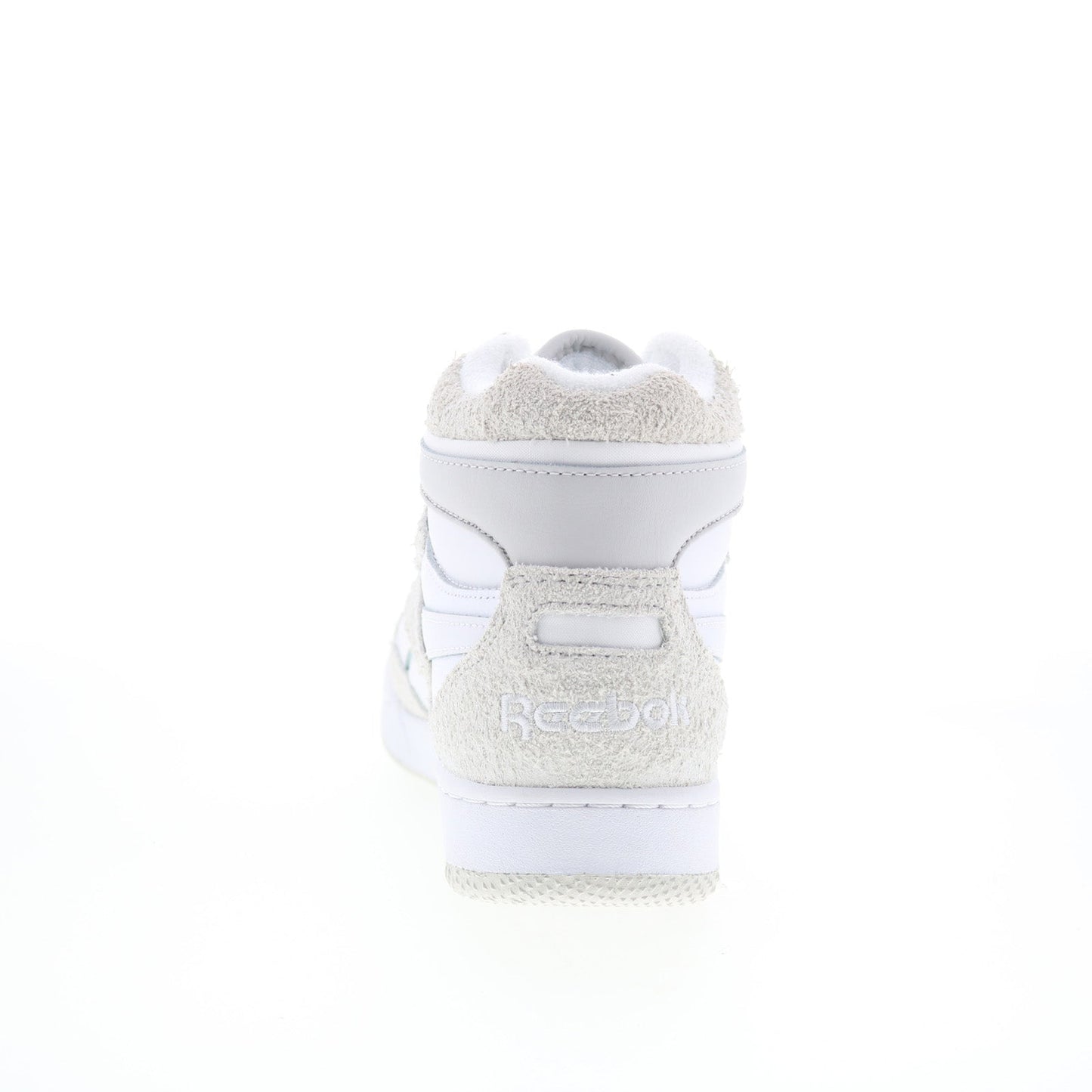 Reebok BB 4000 II Mid Mens White Suede Lace Up Lifestyle Sneakers Shoes
