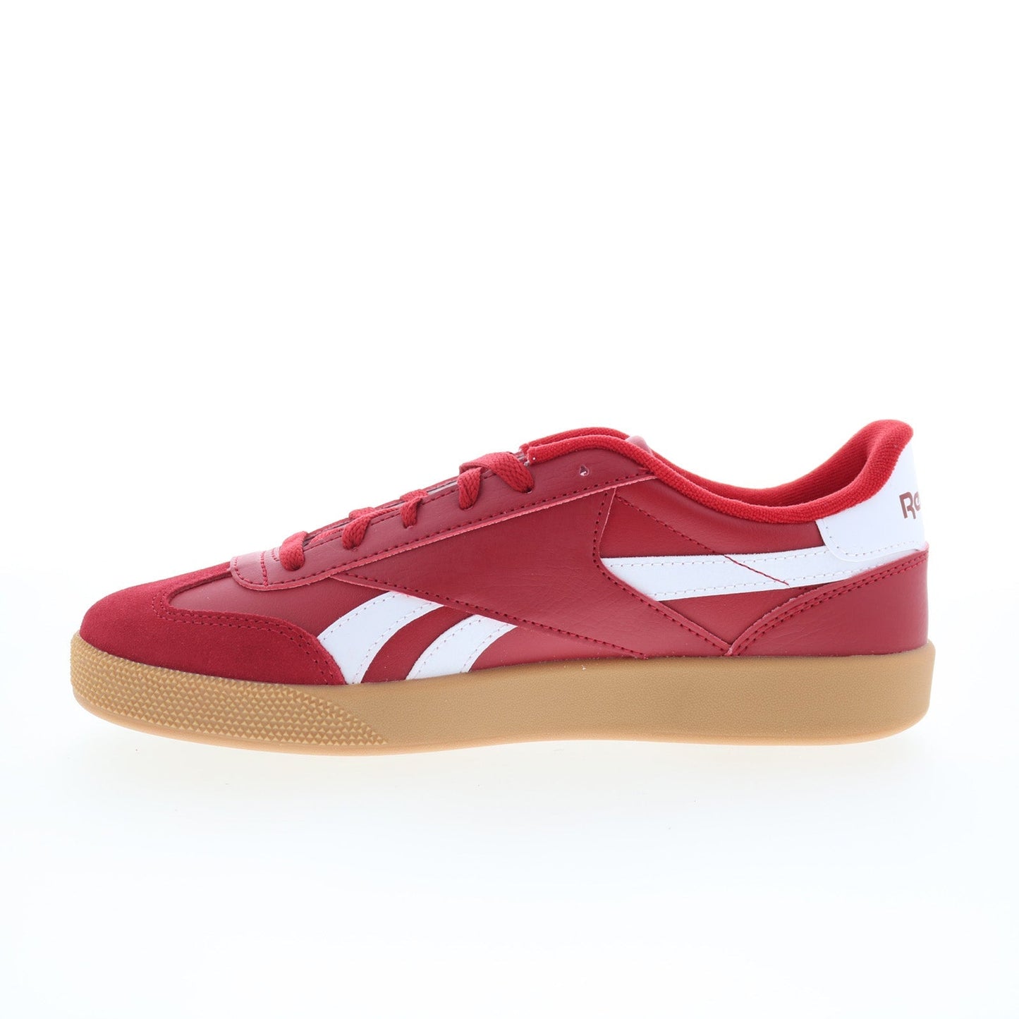 Reebok Smash Edge S Mens Red Leather Lace Up Lifestyle Sneakers Shoes