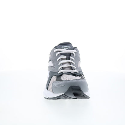 Reebok Road Prime Mens Gray Suede Lace Up Lifestyle Sneakers Shoes
