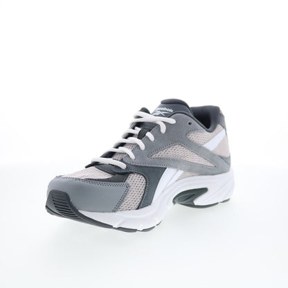 Reebok Road Prime Mens Gray Suede Lace Up Lifestyle Sneakers Shoes