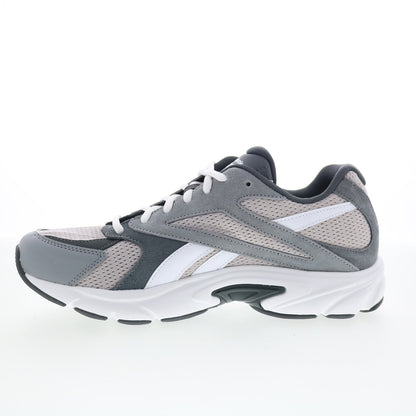 Reebok Road Prime Mens Gray Suede Lace Up Lifestyle Sneakers Shoes