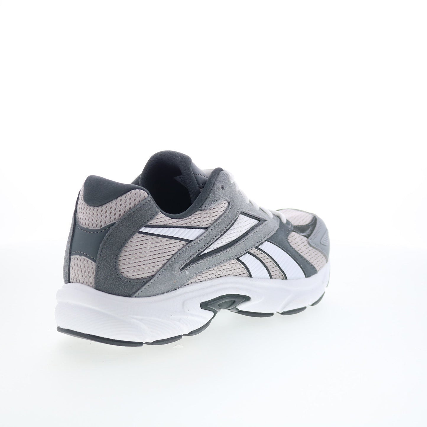 Reebok Road Prime Mens Gray Suede Lace Up Lifestyle Sneakers Shoes