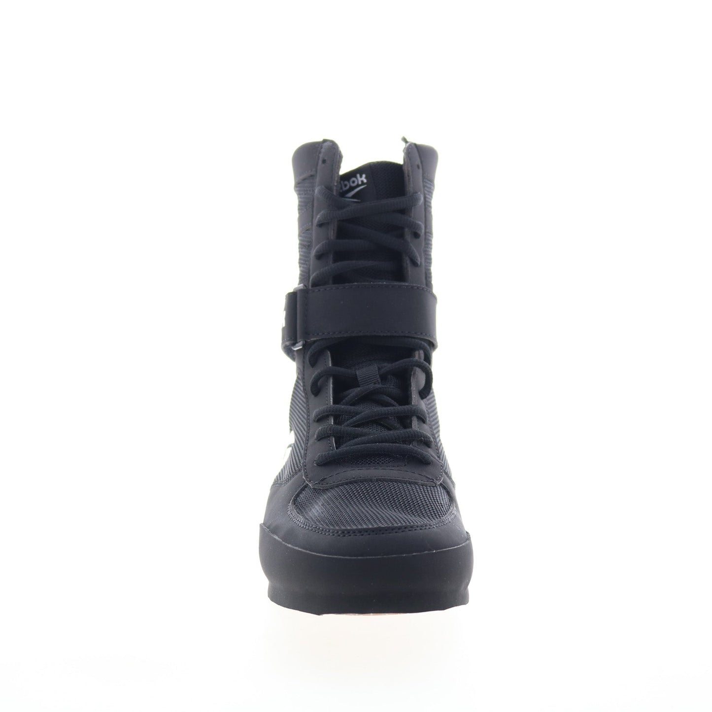 Reebok Boxing HI Mens Black Mesh Lace Up Athletic Boxing Shoes
