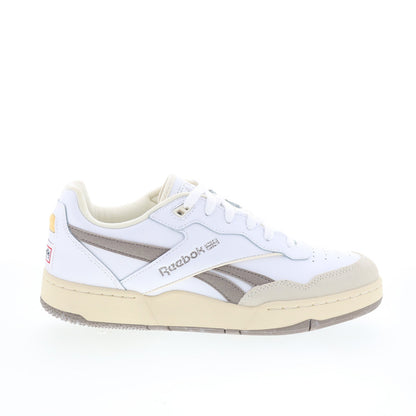 Reebok BB 4000 II Mens White Synthetic Lace Up Lifestyle Sneakers Shoes