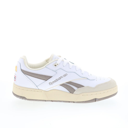 Reebok BB 4000 II Mens White Synthetic Lace Up Lifestyle Sneakers Shoes