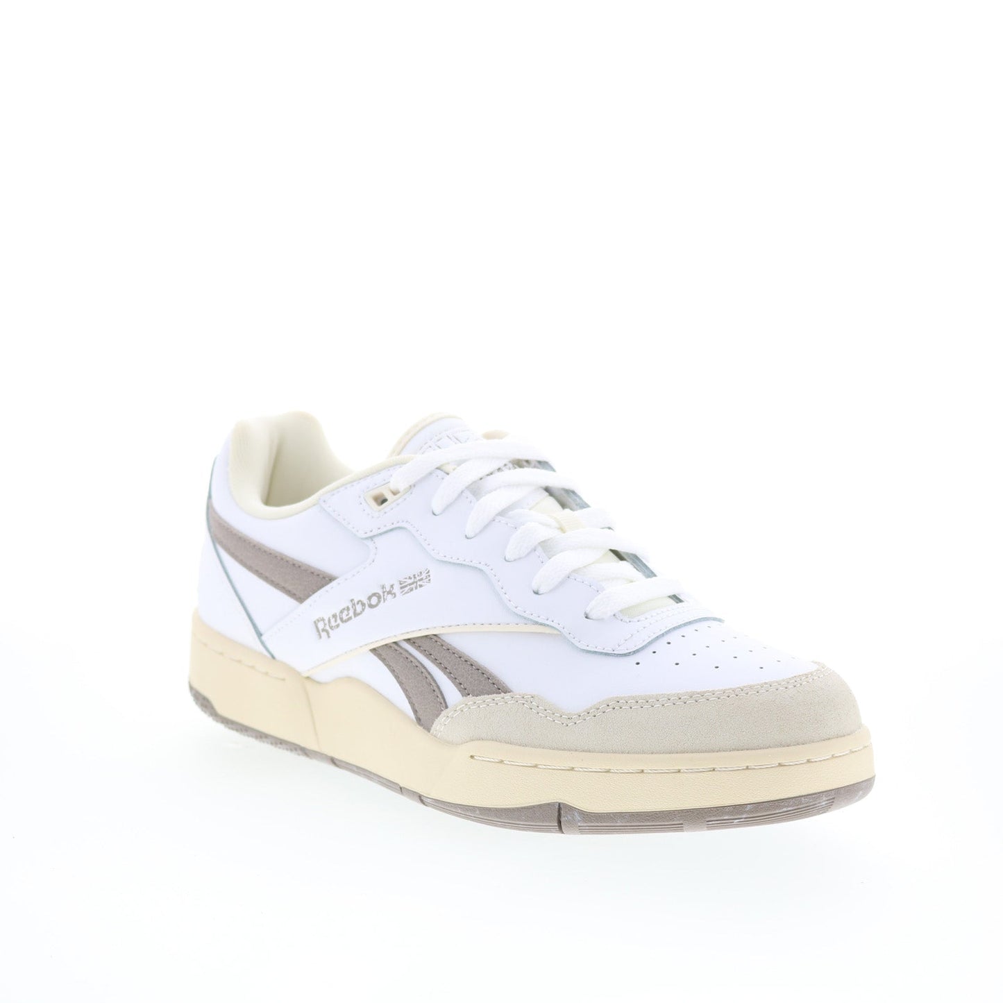 Reebok BB 4000 II Mens White Synthetic Lace Up Lifestyle Sneakers Shoes