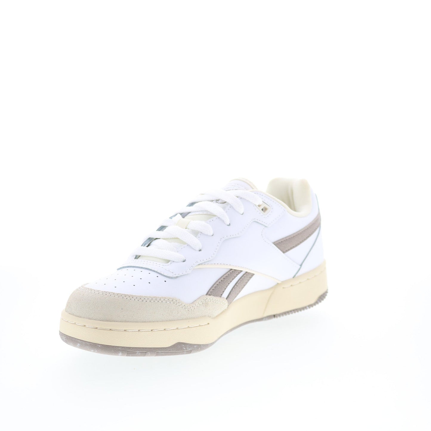 Reebok BB 4000 II Mens White Synthetic Lace Up Lifestyle Sneakers Shoes