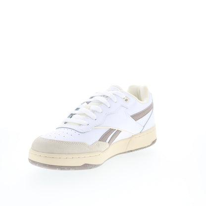 Reebok BB 4000 II Mens White Synthetic Lace Up Lifestyle Sneakers Shoes