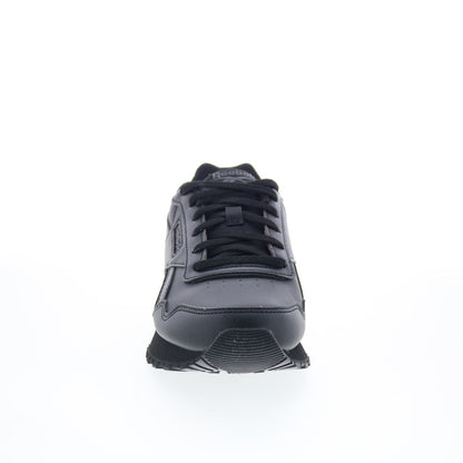Reebok Glide Wide D Womens Black Wide Leather Lifestyle Sneakers Shoes