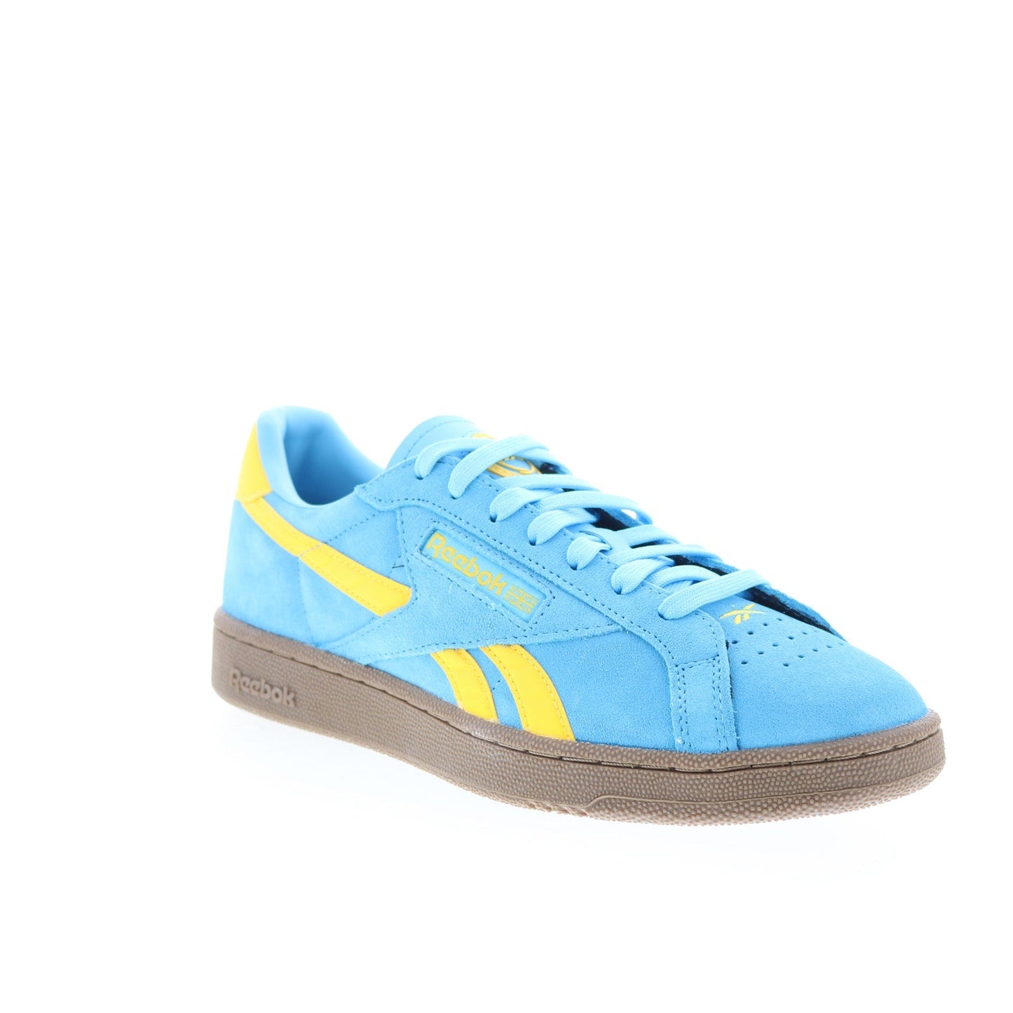 Reebok Club C Grounds UK Mens Blue Suede Lace Up Lifestyle Sneakers Shoes