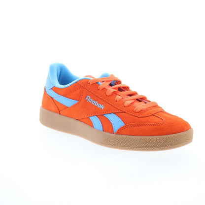 Reebok Smash Edge Mens Orange Suede Lace Up Lifestyle Sneakers Shoes