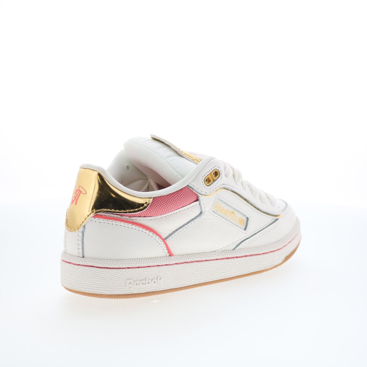 Reebok Club C Bulc CLN Womens Beige Leather Lace Up Lifestyle Sneakers Shoes