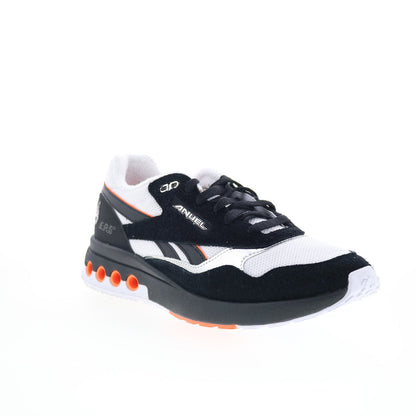 Reebok ERS World Anuel AA Mens Black Suede Lace Up Lifestyle Sneakers Shoes