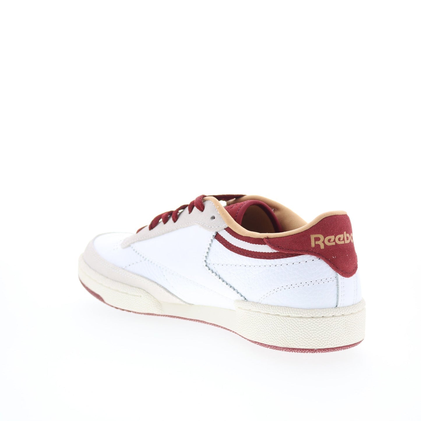 Reebok Club C 85 Mens White Leather Lace Up Lifestyle Sneakers Shoes