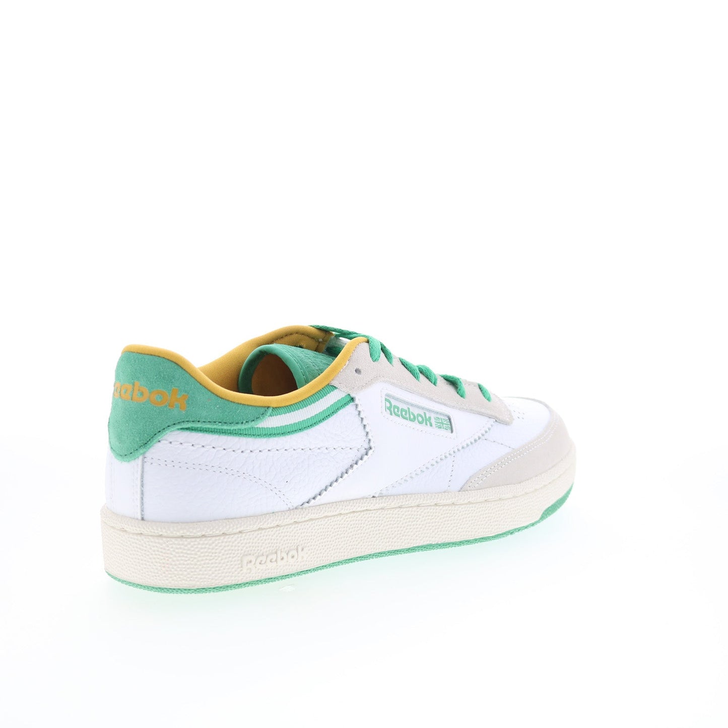 Reebok Club C 85 Mens White Leather Lace Up Lifestyle Sneakers Shoes