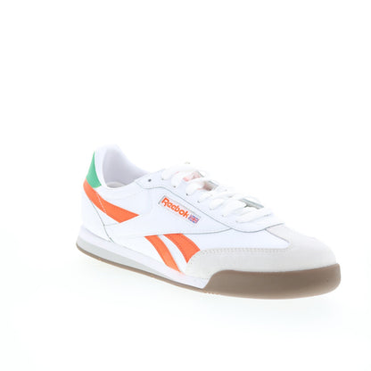 Reebok Campio XT Mens White Leather Lace Up Lifestyle Sneakers Shoes