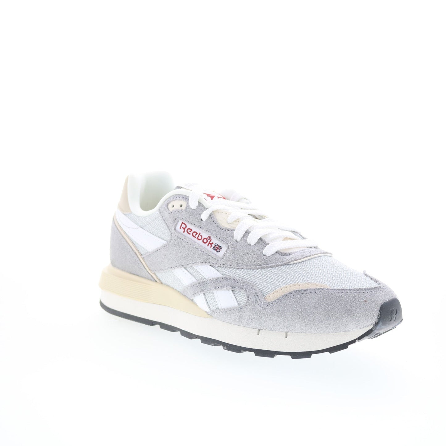 Reebok Classic Nylon 89 Mens Gray Suede Lace Up Lifestyle Sneakers Shoes