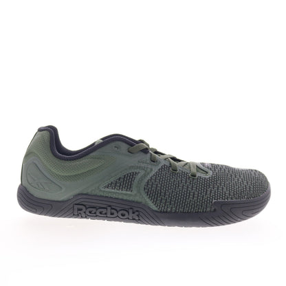 Reebok Nano Zero Mens Green Mesh Lace Up Athletic Cross Training Shoes