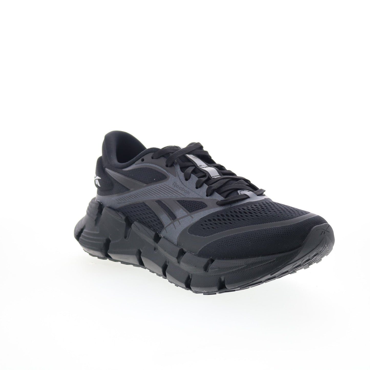 Reebok Floatzig 2 Mens Black Mesh Lace Up Athletic Running Shoes