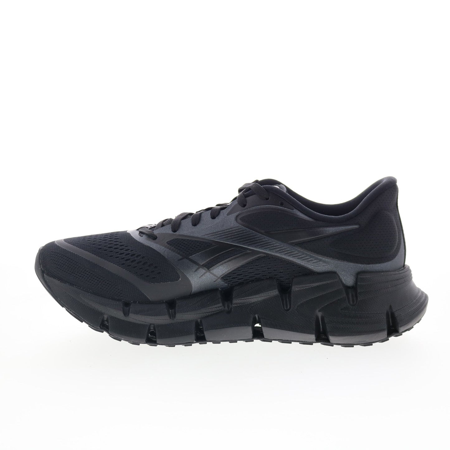 Reebok Floatzig 2 Mens Black Mesh Lace Up Athletic Running Shoes