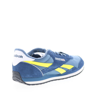 Reebok Classic AZ Mens Blue Suede Lace Up Lifestyle Sneakers Shoes