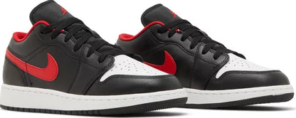 Nike Grade School Womens Air Jordan 1 Low Sneakers - 'White Toe'