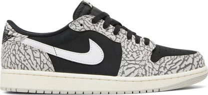 Nike Mens Air Jordan 1 Retro Low OG Sneakers - 'Black Cement'