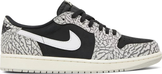 Nike Mens Air Jordan 1 Retro Low OG Sneakers - 'Black Cement'