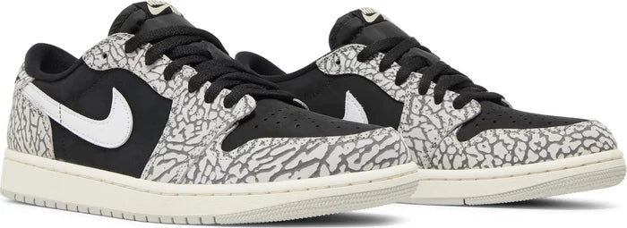 Nike Mens Air Jordan 1 Retro Low OG Sneakers - 'Black Cement'