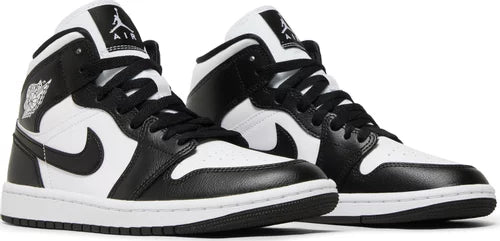 Womens Air Jordan 1 Mid Sneakers - 'Panda'